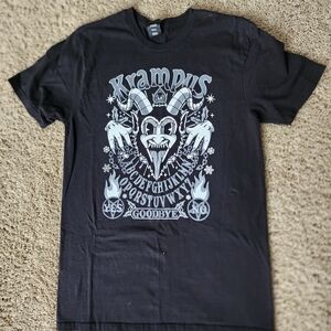 Hanes Black Krampus Ouija Graphic Short Sleeve Tee